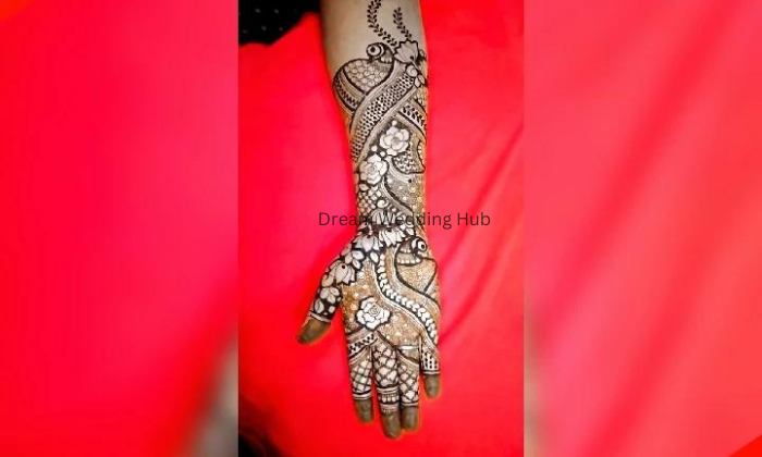 Krishna mehndi creation